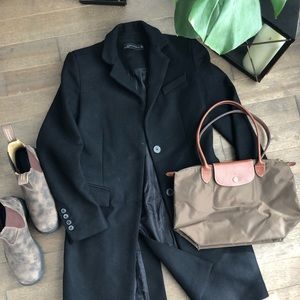 Zara Black Masculine Coat